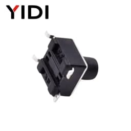 50pcs 6*6*4/5/6/7/8/9/10mm On Off Momentary SMD SMT Tactile Tact Micro Mini Push Button Switch 12V Black Electronic Power Reset
