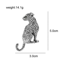 CINDY XIANG Leopard Brooch Pin Animal Jewelry Winter Coat Dress Party Accessories Gift