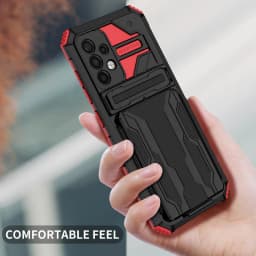 Card Slot Armor Case For Samsung Galaxy S26 S25 Edge S24 S23 S22 S21 S20 FE Plus Ultra A52 A53 A54 A55 A56 Anti Shock Cover Case