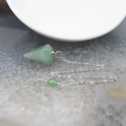 Natural Quartz Reiki Healing Pendulum,for Dowsing Spiritual Divination Cone Crystal Quartz Pendulos Small Size Necklace Jewelry