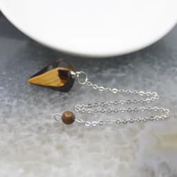 Natural Quartz Reiki Healing Pendulum,for Dowsing Spiritual Divination Cone Crystal Quartz Pendulos Small Size Necklace Jewelry