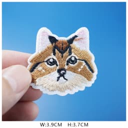 Cat Fashion DIY Patches Cute Animal Embroidery For T-Shirt Iron On Child Kids Appliques Clothes Jeans Stickers Badges Dog