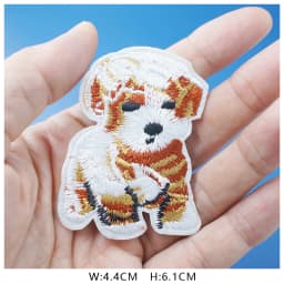Cat Fashion DIY Patches Cute Animal Embroidery For T-Shirt Iron On Child Kids Appliques Clothes Jeans Stickers Badges Dog