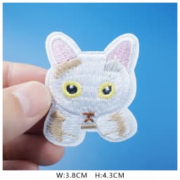 Cat Fashion DIY Patches Cute Animal Embroidery For T-Shirt Iron On Child Kids Appliques Clothes Jeans Stickers Badges Dog