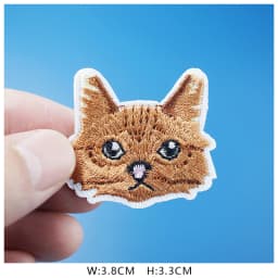 Cat Fashion DIY Patches Cute Animal Embroidery For T-Shirt Iron On Child Kids Appliques Clothes Jeans Stickers Badges Dog