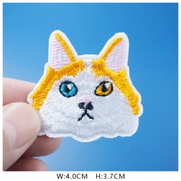 Cat Fashion DIY Patches Cute Animal Embroidery For T-Shirt Iron On Child Kids Appliques Clothes Jeans Stickers Badges Dog