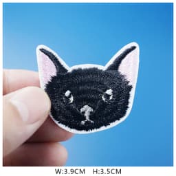 Cat Fashion DIY Patches Cute Animal Embroidery For T-Shirt Iron On Child Kids Appliques Clothes Jeans Stickers Badges Dog