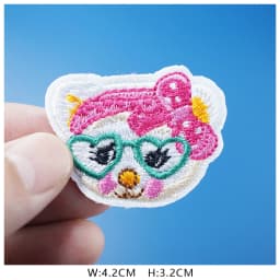 Cat Fashion DIY Patches Cute Animal Embroidery For T-Shirt Iron On Child Kids Appliques Clothes Jeans Stickers Badges Dog