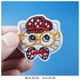 Cat Fashion DIY Patches Cute Animal Embroidery For T-Shirt Iron On Child Kids Appliques Clothes Jeans Stickers Badges Dog