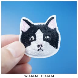 Cat Fashion DIY Patches Cute Animal Embroidery For T-Shirt Iron On Child Kids Appliques Clothes Jeans Stickers Badges Dog