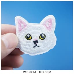 Cat Fashion DIY Patches Cute Animal Embroidery For T-Shirt Iron On Child Kids Appliques Clothes Jeans Stickers Badges Dog