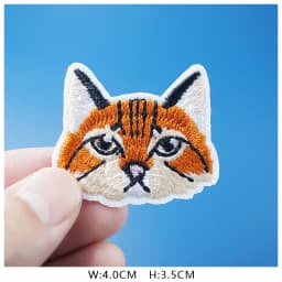 Cat Fashion DIY Patches Cute Animal Embroidery For T-Shirt Iron On Child Kids Appliques Clothes Jeans Stickers Badges Dog