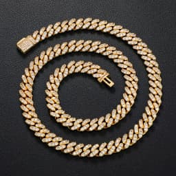 TUHE 6mm 8mm Width Fashion Miami Cuban Chain Necklace For Women Men's Hip Hop Jewelry Copper Cubic Zirconia Necklace Party Gi
