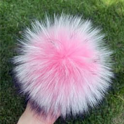 DIY Fur Pom Pom 100% Natural Fox Hairball Hat Ball Pom Pom Handmade Really Large Hair Ball Wholesale Hat With Buckle