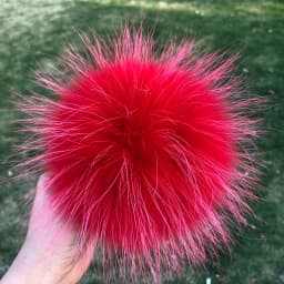 DIY Fur Pom Pom 100% Natural Fox Hairball Hat Ball Pom Pom Handmade Really Large Hair Ball Wholesale Hat With Buckle