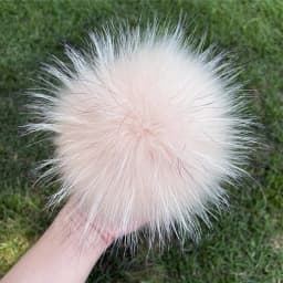 DIY Fur Pom Pom 100% Natural Fox Hairball Hat Ball Pom Pom Handmade Really Large Hair Ball Wholesale Hat With Buckle