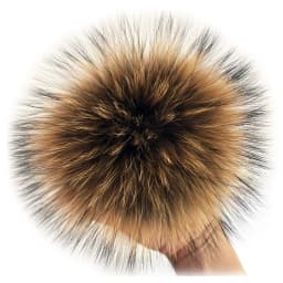 DIY Fur Pom Pom 100% Natural Fox Hairball Hat Ball Pom Pom Handmade Really Large Hair Ball Wholesale Hat With Buckle