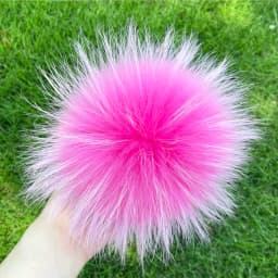 DIY Fur Pom Pom 100% Natural Fox Hairball Hat Ball Pom Pom Handmade Really Large Hair Ball Wholesale Hat With Buckle