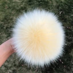 DIY Fur Pom Pom 100% Natural Fox Hairball Hat Ball Pom Pom Handmade Really Large Hair Ball Wholesale Hat With Buckle