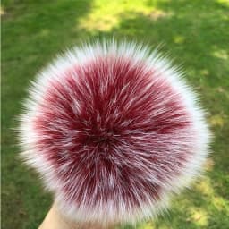 DIY Fur Pom Pom 100% Natural Fox Hairball Hat Ball Pom Pom Handmade Really Large Hair Ball Wholesale Hat With Buckle