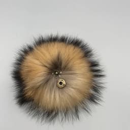 DIY Fur Pom Pom 100% Natural Fox Hairball Hat Ball Pom Pom Handmade Really Large Hair Ball Wholesale Hat With Buckle