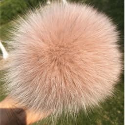 DIY Fur Pom Pom 100% Natural Fox Hairball Hat Ball Pom Pom Handmade Really Large Hair Ball Wholesale Hat With Buckle
