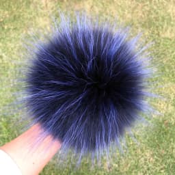 DIY Fur Pom Pom 100% Natural Fox Hairball Hat Ball Pom Pom Handmade Really Large Hair Ball Wholesale Hat With Buckle