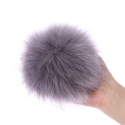 15cm Imitation Fur Pompom For Women Hat Fur Pom Poms for Hats Caps Fake Fur Pompon for Knitted Hat Cap Beanies Skullie