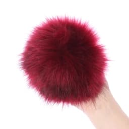 15cm Imitation Fur Pompom For Women Hat Fur Pom Poms for Hats Caps Fake Fur Pompon for Knitted Hat Cap Beanies Skullie