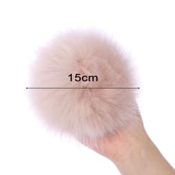 15cm Imitation Fur Pompom For Women Hat Fur Pom Poms for Hats Caps Fake Fur Pompon for Knitted Hat Cap Beanies Skullie