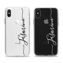 Case for iPhone 17 Air 15 16 14 13 12 11 Pro Max 10 Plus Personalize Customize Name Clear Transparent Phone Cover