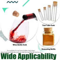 5/10pcs Wine Glass Bottle Stopper Kettle Pudding Container Cork Cap Burette Buret Tube Wood Lid Many Sizes