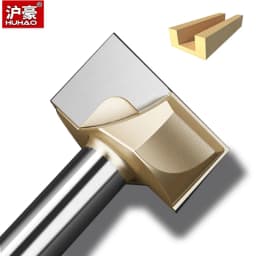 HUHAO 1pc 1/2 1/4 Shank Cleaning Bottom Engraving Slab Surfacing Flattening Router Bit Woodworking Tool CNC Cutter 6-50mm