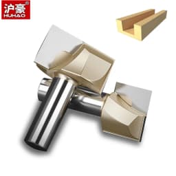 HUHAO 1pc 1/2 1/4 Shank Cleaning Bottom Engraving Slab Surfacing Flattening Router Bit Woodworking Tool CNC Cutter 6-50mm