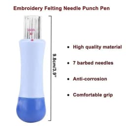 Felting Needle Kit with 7 s Stitch Punch Tool Wool Felt Tools Starter for DIY