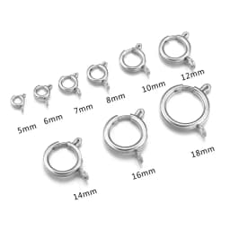 10pcs Stainless Steel 18K Gold Spring Ring Clasp With Open Jump Ring connection Accessories For Jewelry DIY Findings Components