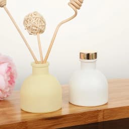 1pc 50ml Empty Pink/White/Yellow/Black Aromatherapy Diffuser Bottles Reed Diffuser Glass Bottles for Home Fragrance Oil Gift Set