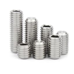M3 M4 M5 M6 M7 M8 M10 M12 Fine Thread DIN916 Black 12.9 Steel Hex Hexagon Socket Allen Cup Point Grub Headless Bolt Set Screw