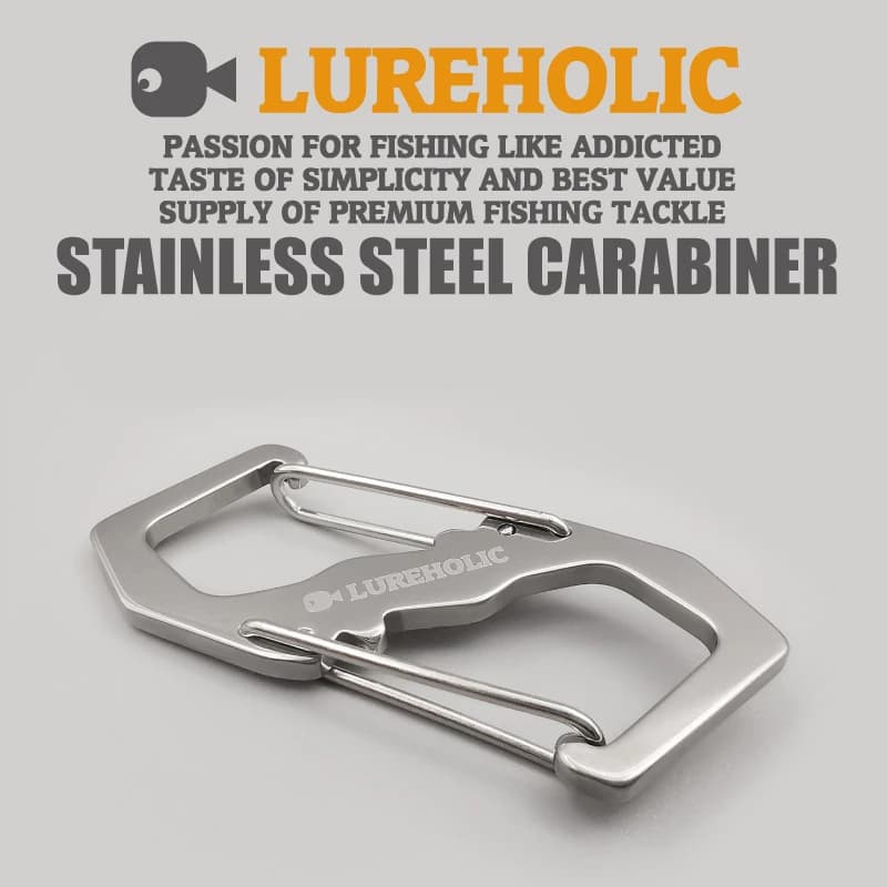 LUREHOLIC Lure Fishing S Carabiner Outdoor Accessory Tools Professional Safety Lock Hook Mountaineering Buckle Climbing