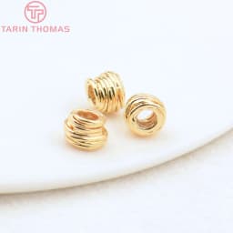 (3862)10PCS 4x5MM Hole 2MM 24K Gold Color Brass Irregular Beads High Quality Diy Jewelry Findings Accessories Wholesale