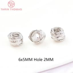 (3862)10PCS 4x5MM Hole 2MM 24K Gold Color Brass Irregular Beads High Quality Diy Jewelry Findings Accessories Wholesale