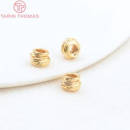 (3862)10PCS 4x5MM Hole 2MM 24K Gold Color Brass Irregular Beads High Quality Diy Jewelry Findings Accessories Wholesale