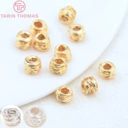 (3862)10PCS 4x5MM Hole 2MM 24K Gold Color Brass Irregular Beads High Quality Diy Jewelry Findings Accessories Wholesale