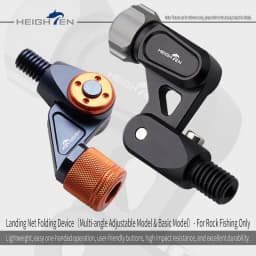 HEIGHTEN Fishing Landing Net Adapter Joints Connector Aluminum Alloy Multi Angle Fixation Folding Joint