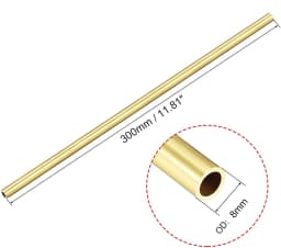 1PCS Brass Tube  Inner Diameter 1/1.5/2/3/4/5/6/7/8/9/14/18mm Length 200/500mm 0.5-2mm Wall Brass Pipe Brass Tube Cutting Tool