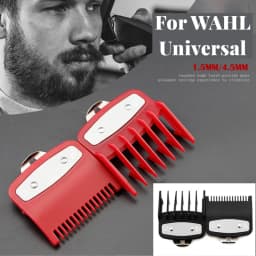 2pcs/set For Wahl Universal Hair Clipper Guide Comb 1.5/4.5mm Beard Trimmer Shaver Limit Comb Replacement Clipper Blade Cutter