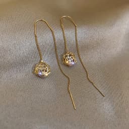 Luxury Zircon Pearl Drop Earrings For Women Girl 2022 Elegant Personality Shiny D Letter Earring Fashion Jewelry Wholesale