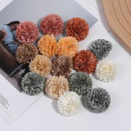 10/20PCS 4cm Hydrangea Artificial Flowers Head For Wedding Party Home Decoration Christmas New Year Gift Accessories Silk Flower