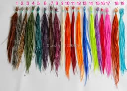 10pcs/lot Feathers Whiting Black&White Colorful Grizzly Rooster Saddle Presized Dry Fly Saddle Hackles Long Fly Tying Feathers