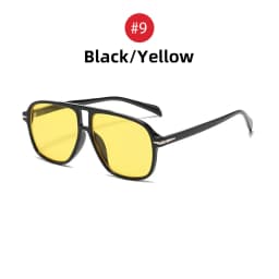 VIVIBEE Fashions Aviation Gredient Sunglasses Retro Men Oversized Pilot Rivets UV400 Summer Shades Vintage Big Eyewear